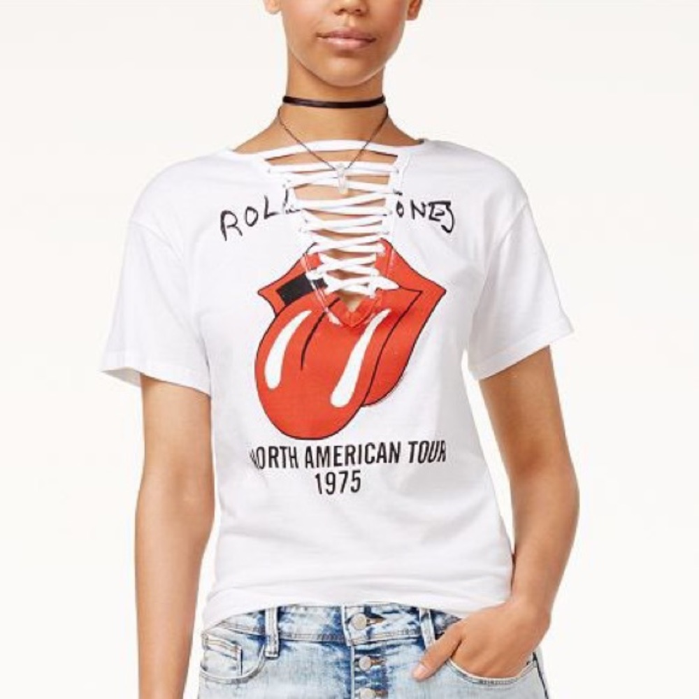 Rolling Stones Lace Up T-shirt